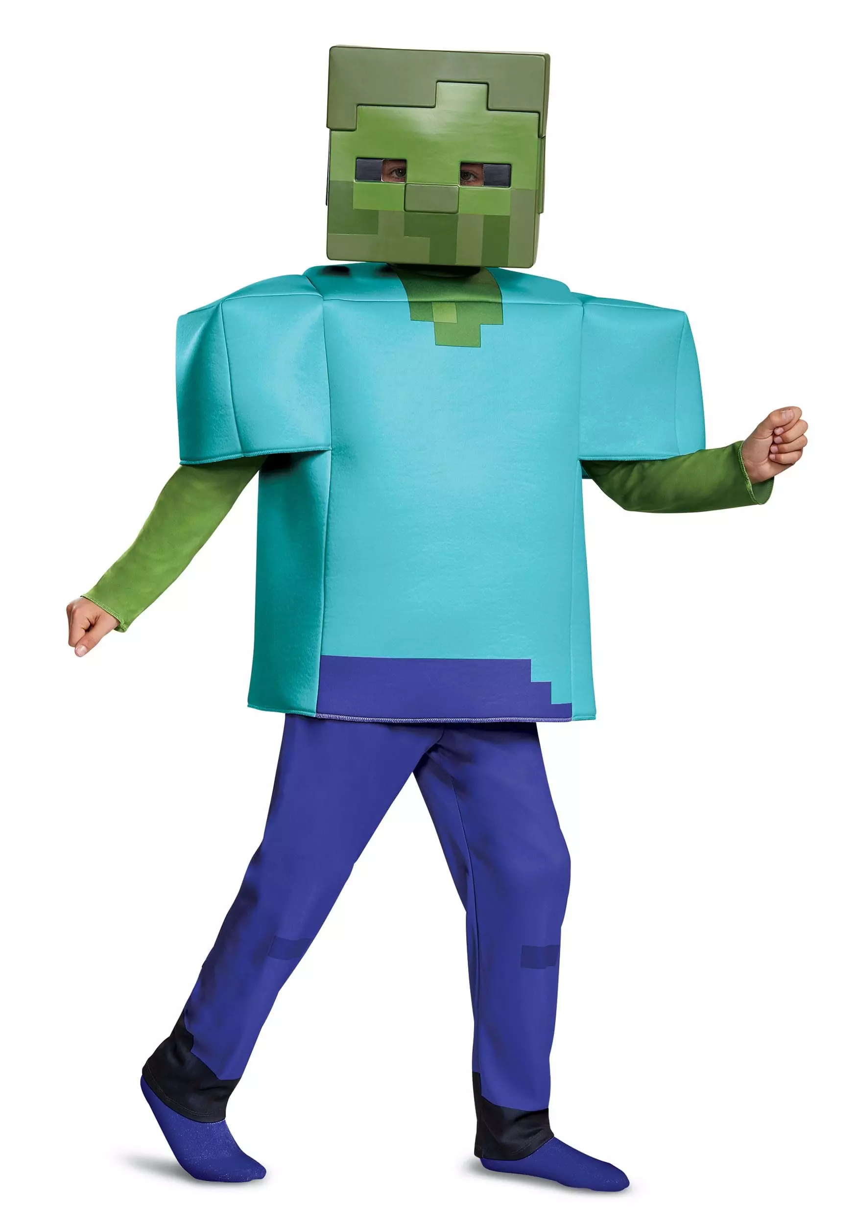 Disguise Minecraft Deluxe Zombie Costume For Kids 1 Disguise Minecraft Deluxe Zombie Costume For Kids