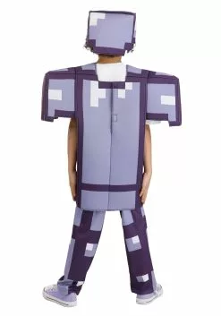 Disguise Limited Kid's Minecraft Enchanted Armor Deluxe Kid's Costume 13 Disguise Limited Kid's Minecraft Enchanted Armor Deluxe Kid's Costume -Scary Costumes store minecraft enchanted diamond armor deluxe child cos alt 5