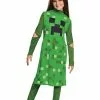 Disguise Minecraft Girl's Creeper Classic Costume