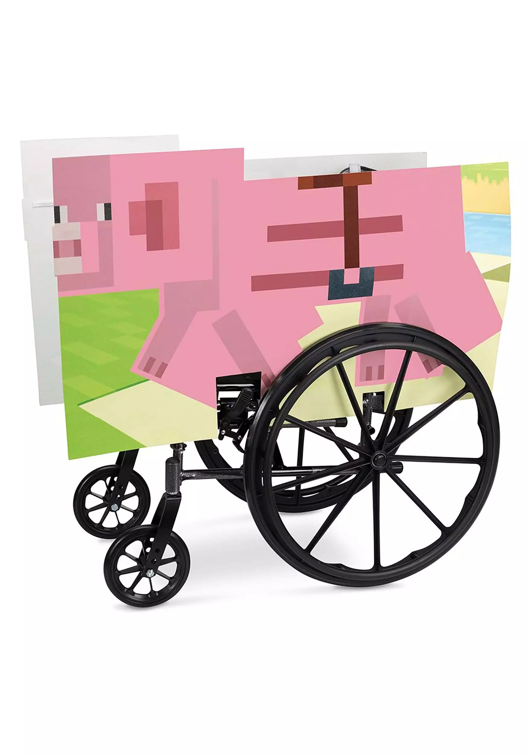 Disguise Minecraft Pig Adaptive Wheelchair Cover 1 Disguise Minecraft Pig Adaptive Wheelchair Cover