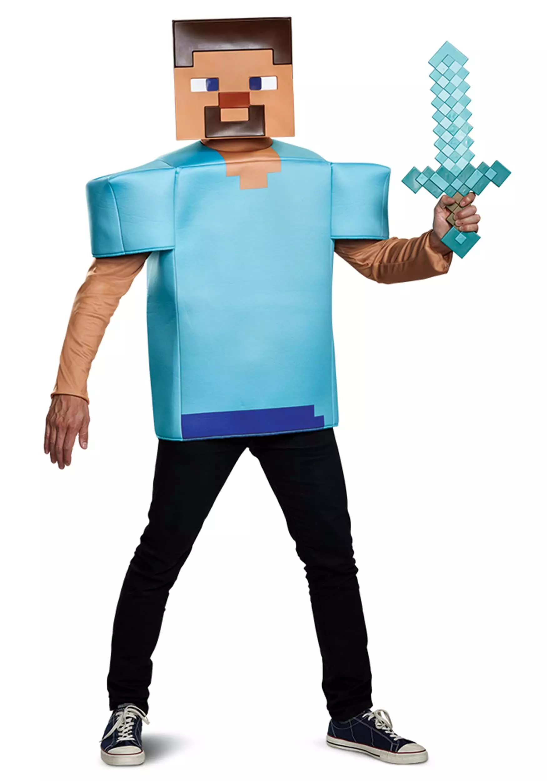 Disguise Minecraft Steve Adult Costume 1 Disguise Minecraft Steve Adult Costume