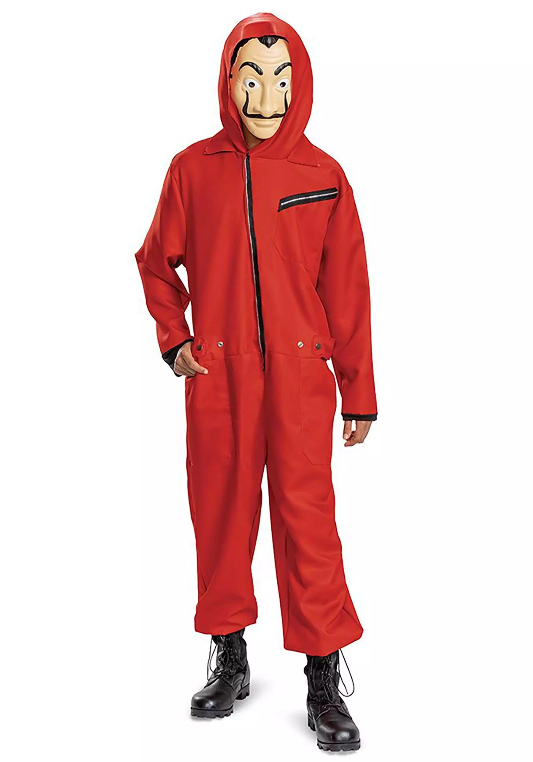 Disguise Money Heist Jumpsuit And Mask Costume For Adults 2 Disguise Money Heist Jumpsuit And Mask Costume For Adults - Image 2