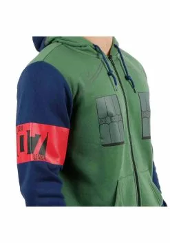 Bioworld Merchandising / Independent Sales Kakashi Cosplay Hoodie From Naruto 9 Bioworld Merchandising / Independent Sales Kakashi Cosplay Hoodie From Naruto -Scary Costumes store naruto kakashi cosplay hoodie alt 4