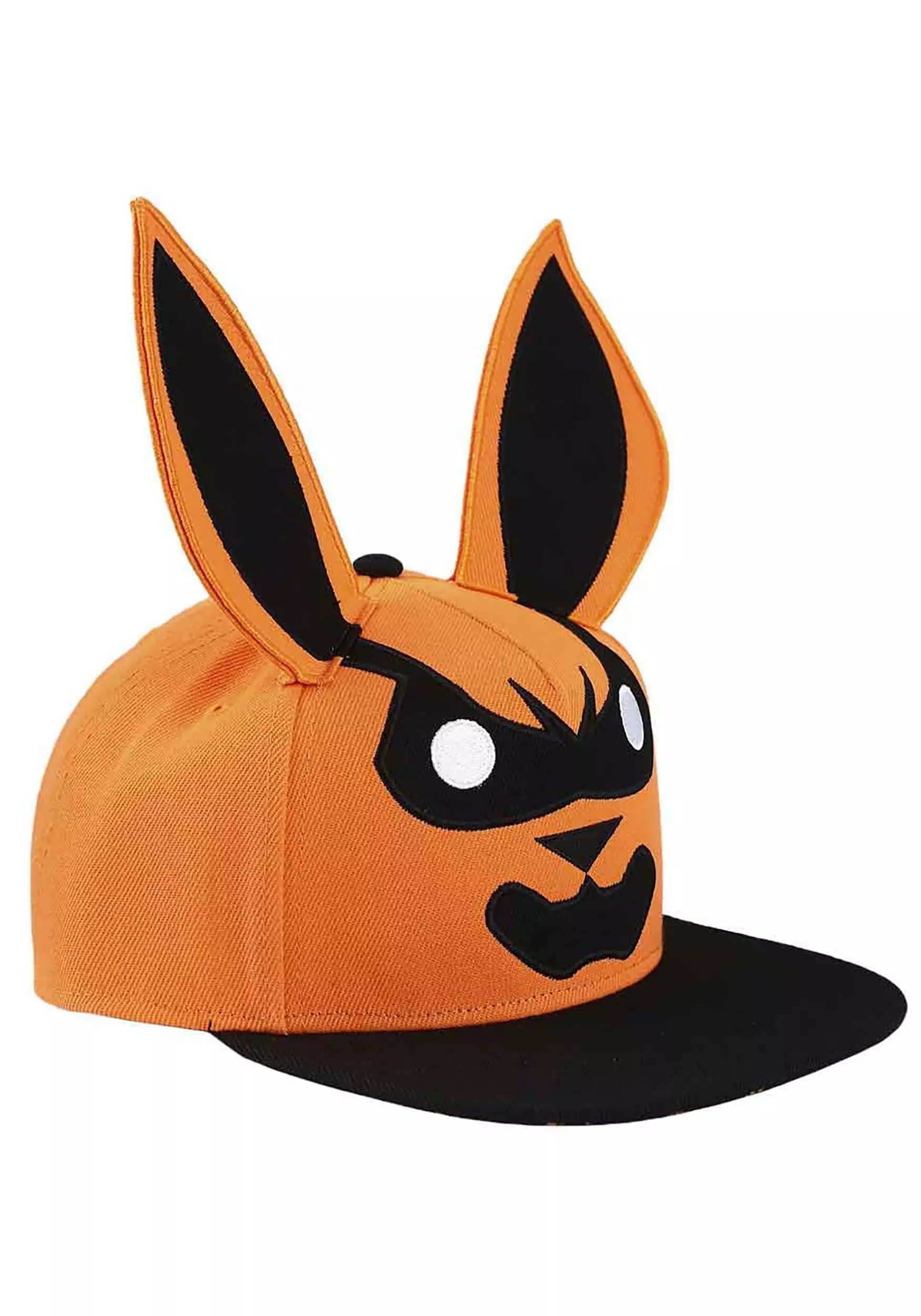 Bioworld Merchandising / Independent Sales Naruto Kurama Big Face 3D Flat Bill Snapback Hat 4 Bioworld Merchandising / Independent Sales Naruto Kurama Big Face 3D Flat Bill Snapback Hat - Image 4