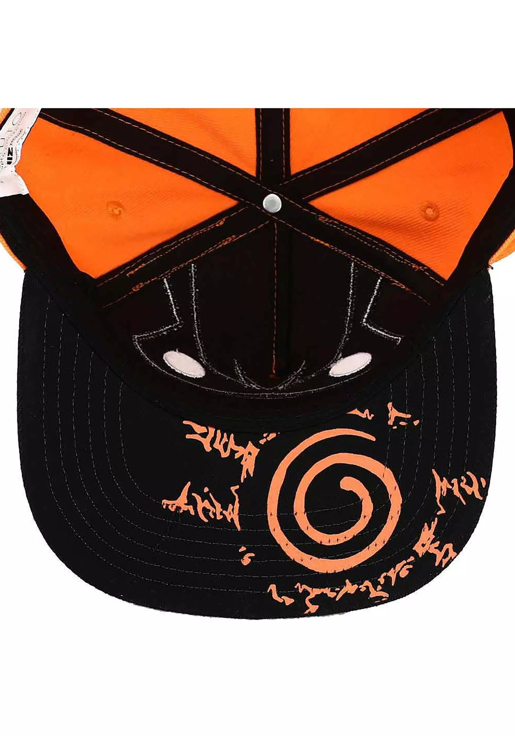 Bioworld Merchandising / Independent Sales Naruto Kurama Big Face 3D Flat Bill Snapback Hat 5 Bioworld Merchandising / Independent Sales Naruto Kurama Big Face 3D Flat Bill Snapback Hat - Image 5