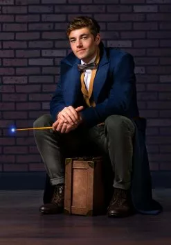 Haizhilan Garment CO., LTD Newt Scamander Vest And Tie For Men -Scary Costumes store newt scamander vest and tie alt 2