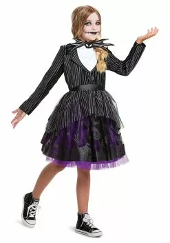 Disguise Nightmare Before Christmas Jack Skellington Tutu Deluxe Costume For Girls