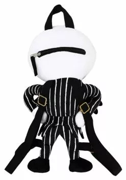 Bioworld Merchandising / Independent Sales Nightmare Before Christmas Jack Skellington Plush Mini Backpack 7 Bioworld Merchandising / Independent Sales Nightmare Before Christmas Jack Skellington Plush Mini Backpack -Scary Costumes store nightmare before christmas jack plush mini backpack alt 3