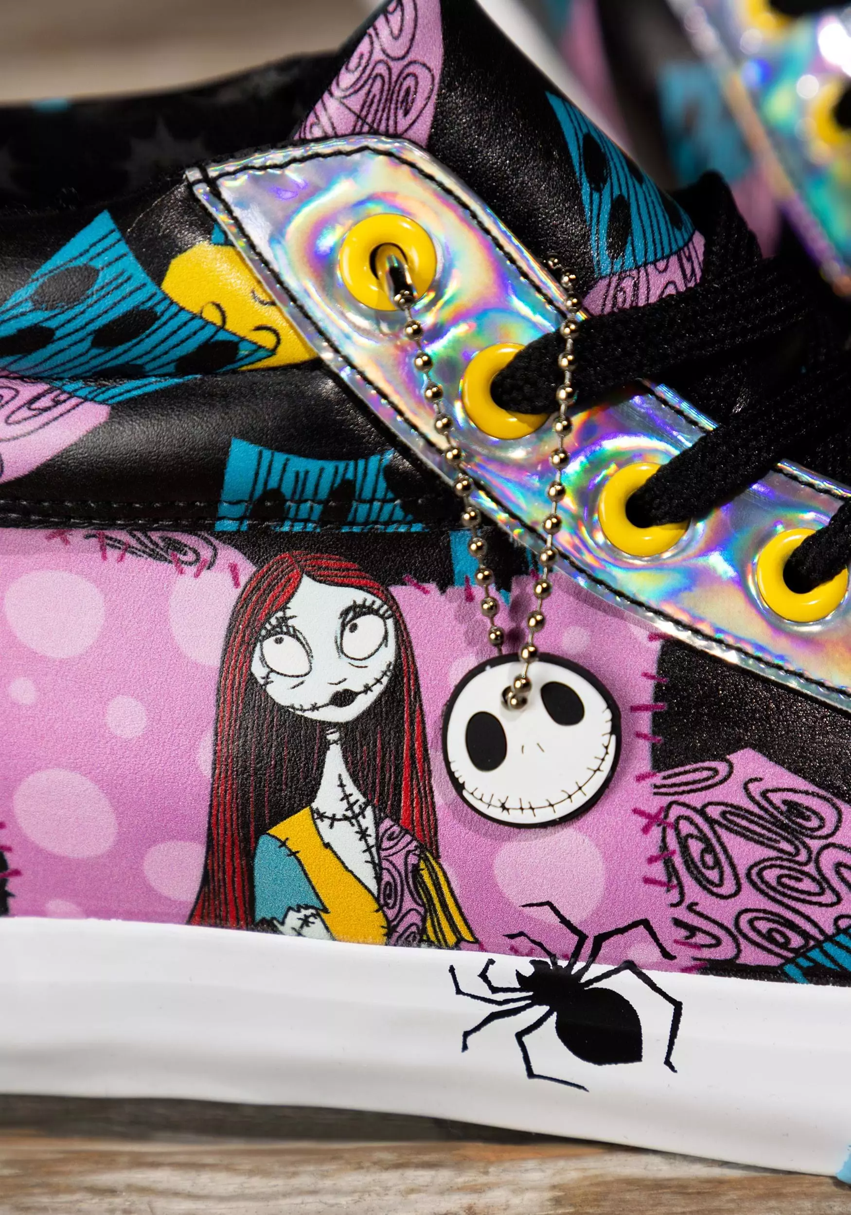 Ground Up Women's Nightmare Before Christmas Sally High-Top Shoes 2 Ground Up Women's Nightmare Before Christmas Sally High-Top Shoes - Image 2