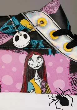 Ground Up Women's Nightmare Before Christmas Sally High-Top Shoes 17 Ground Up Women's Nightmare Before Christmas Sally High-Top Shoes -Scary Costumes store nightmare before christmas sally womens high top alt 7