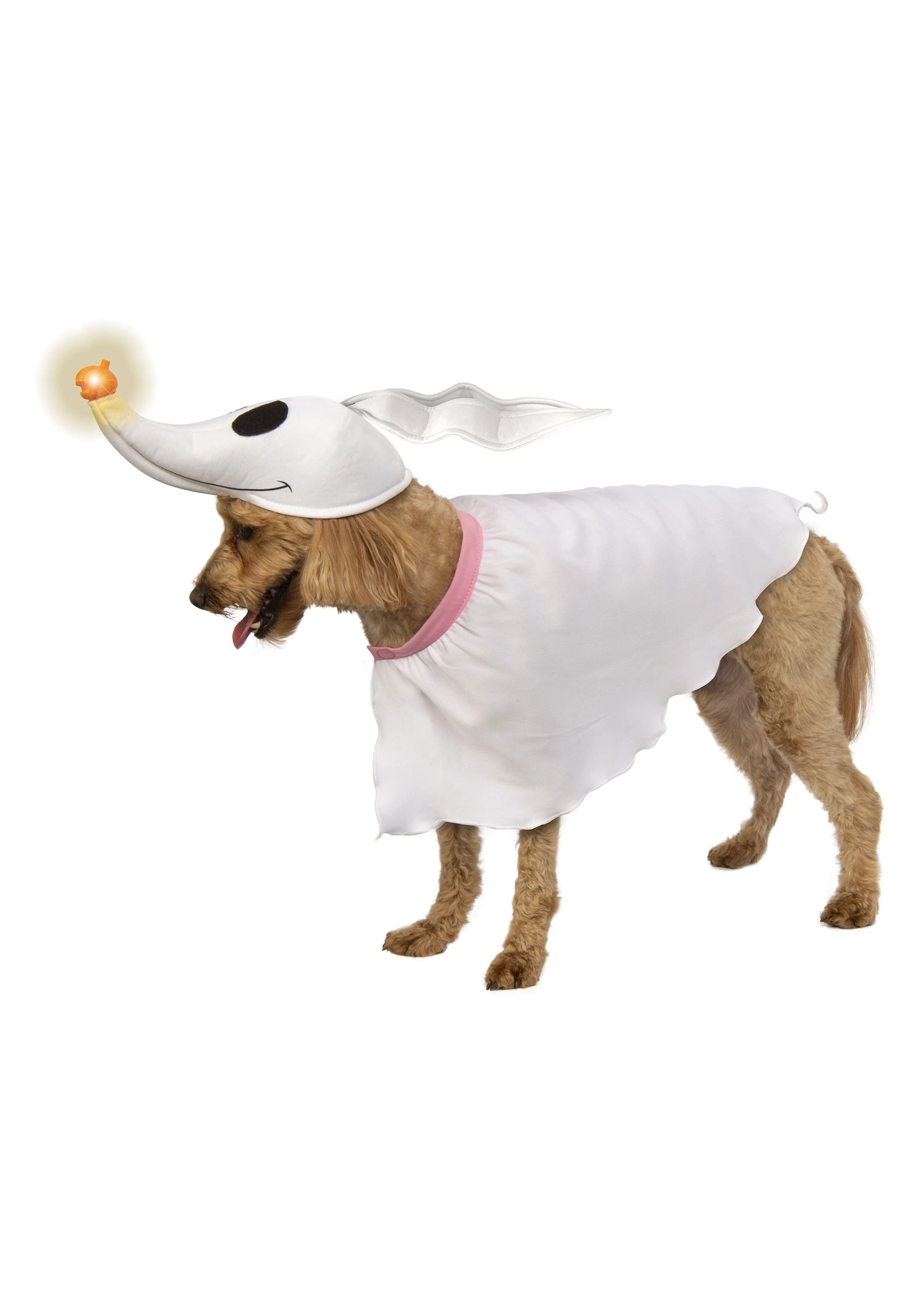 Rubies Costume Co. Inc Nightmare Before Christmas Zero W/ Light-up Nose Costume For Dogs 1 Rubies Costume Co. Inc Nightmare Before Christmas Zero W/ Light-up Nose Costume For Dogs
