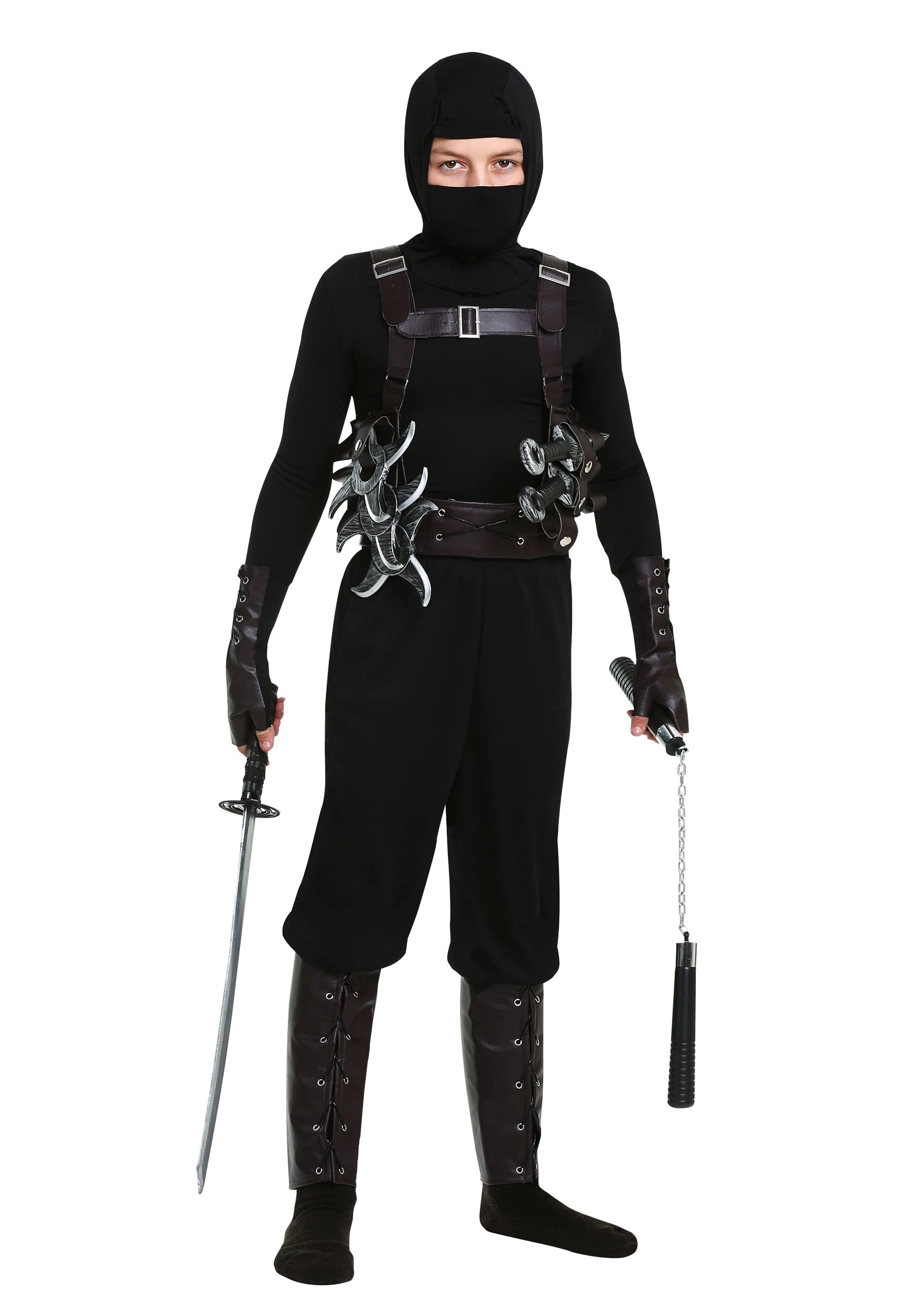 Fun Costumes Ninja Assassin Boys Costume 1 Fun Costumes Ninja Assassin Boys Costume