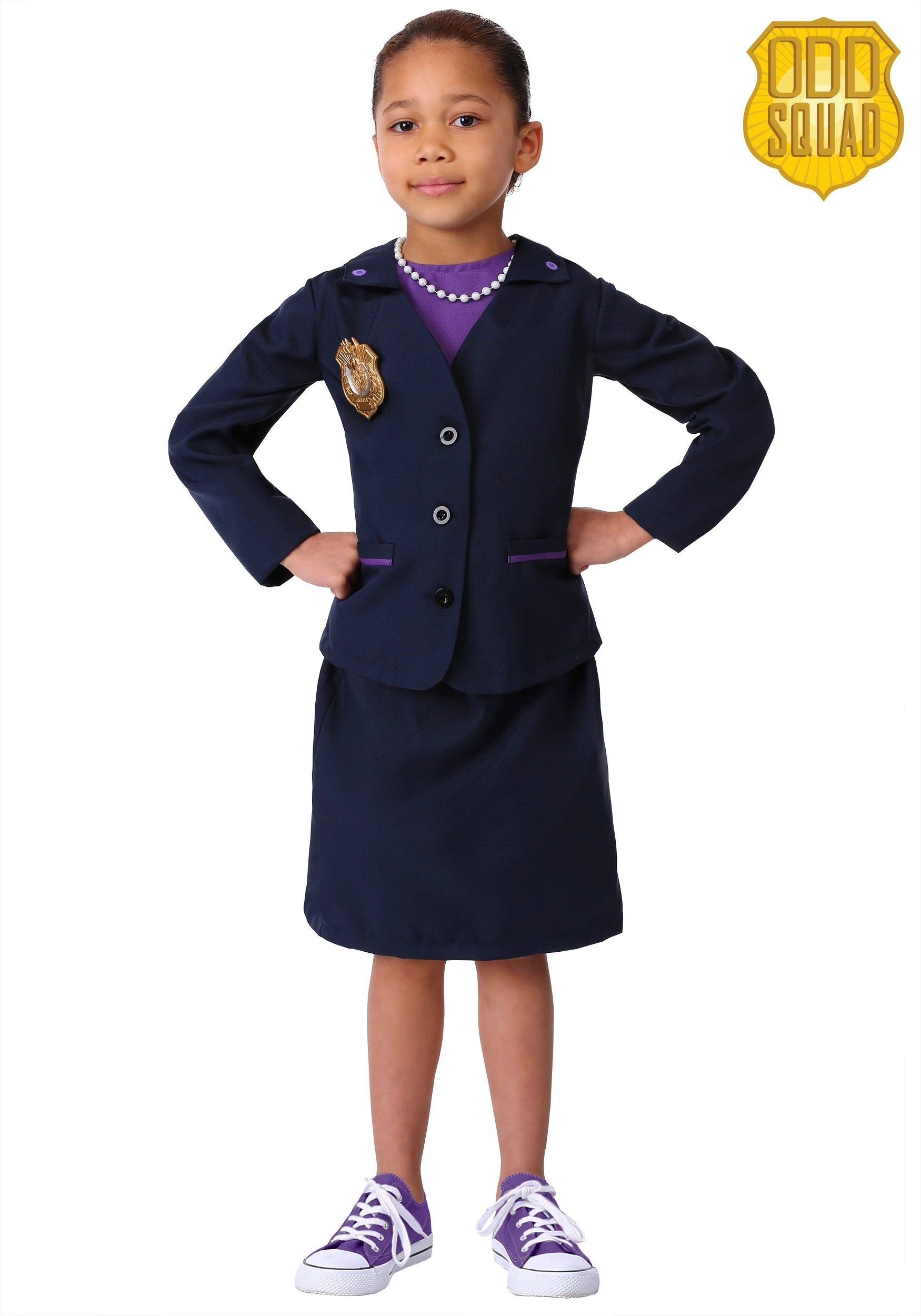 Fun Costumes Odd Squad Ms. O Navy Suit Costume For Girls 1 Fun Costumes Odd Squad Ms. O Navy Suit Costume For Girls