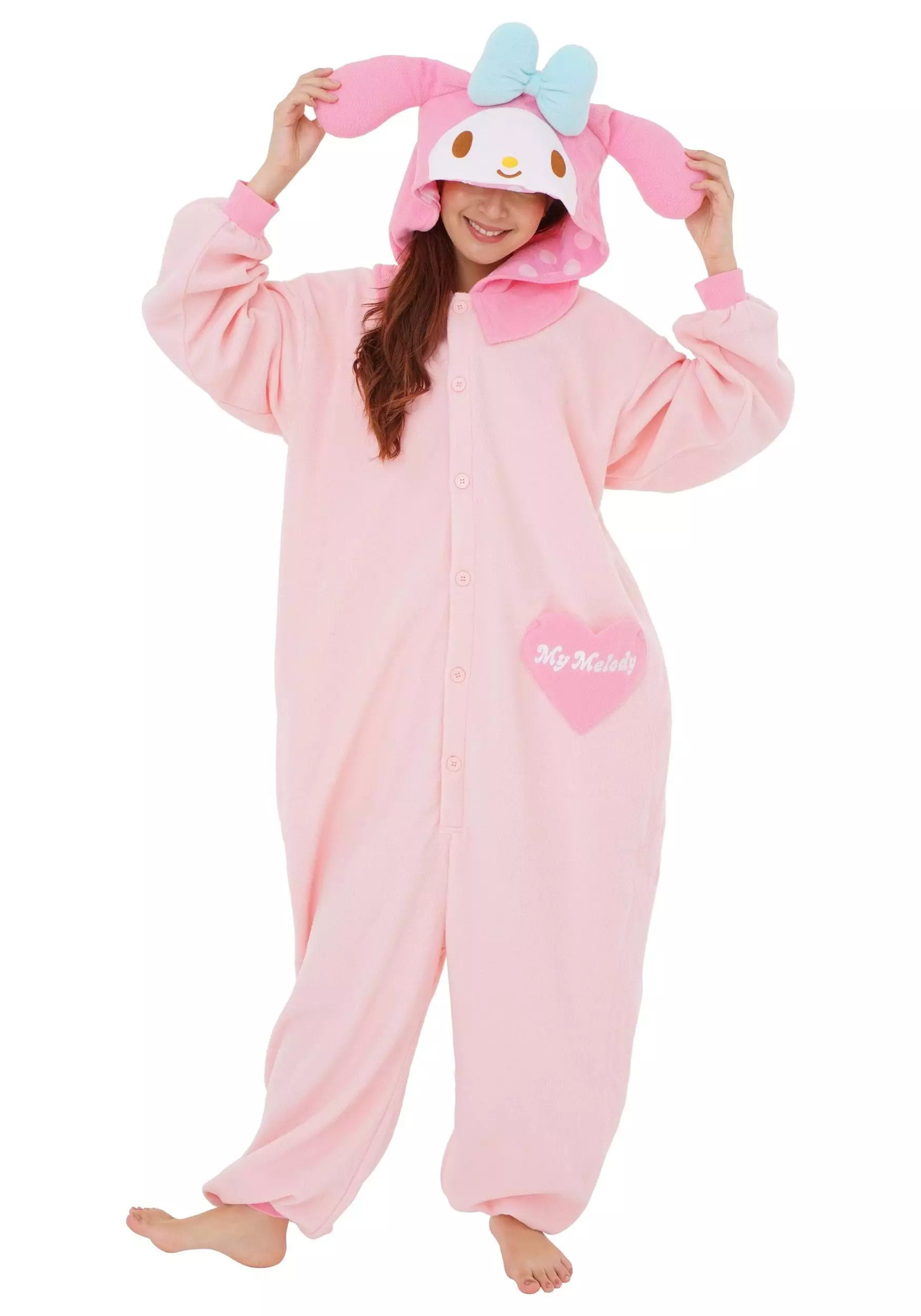Sazac Onegai My Melody Kigurumi For Adults 3 Sazac Onegai My Melody Kigurumi For Adults - Image 3