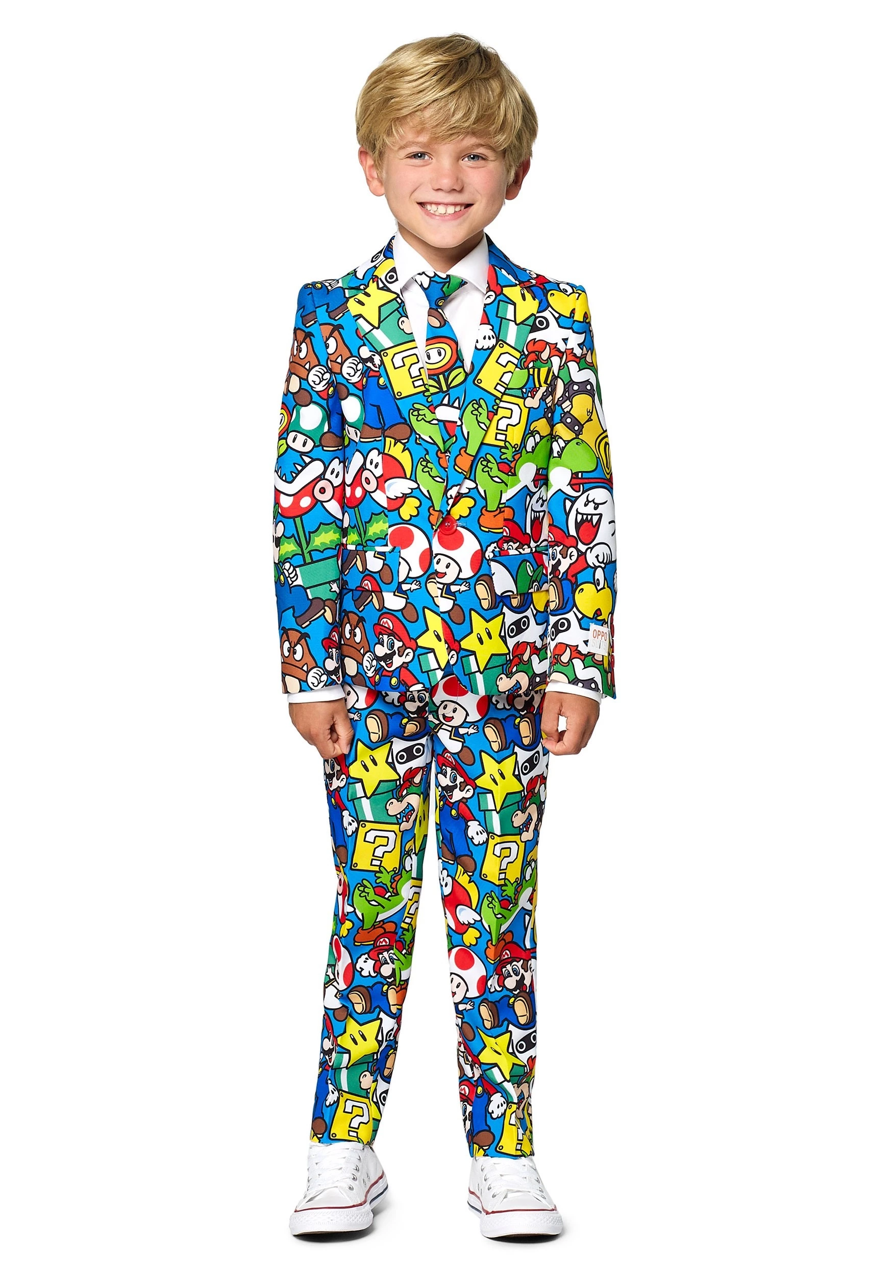 Opposuits Opposuit Super Mario Boy's Suit 1 Opposuits Opposuit Super Mario Boy's Suit
