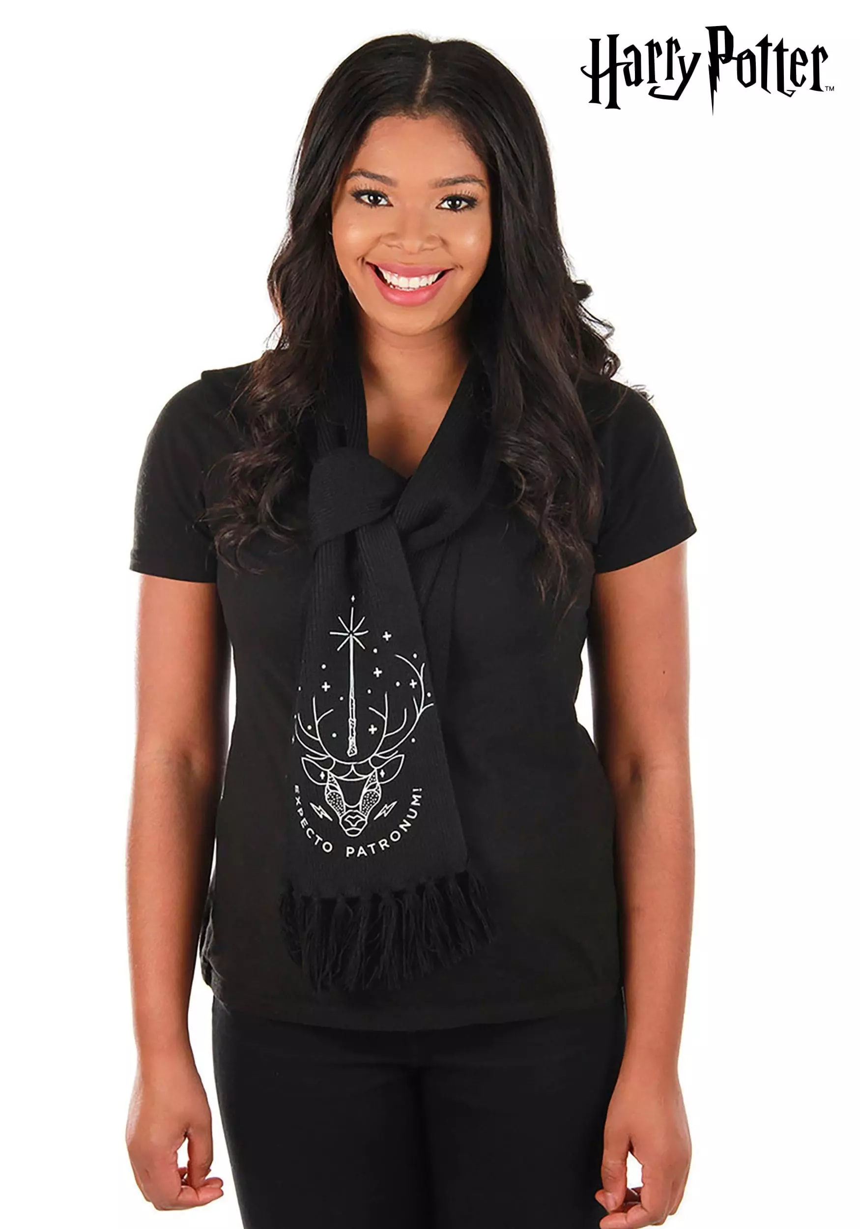 Elope Harry Potter Patronus Glow Knit Scarf 1 Elope Harry Potter Patronus Glow Knit Scarf