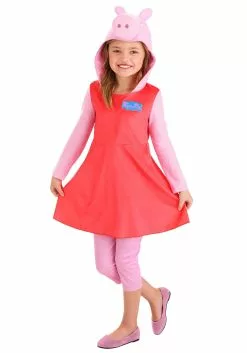 Disguise Limited Peppa Pig Girl's Long Sleeve Costume -Scary Costumes store peppa pig girls long sleeve costume alt 7