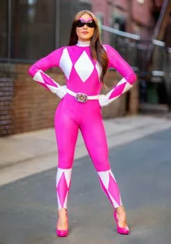 Disguise Pink Ranger Sassy Bodysuit Costume