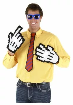 Elope Pixel 8 Necktie Red/Blue