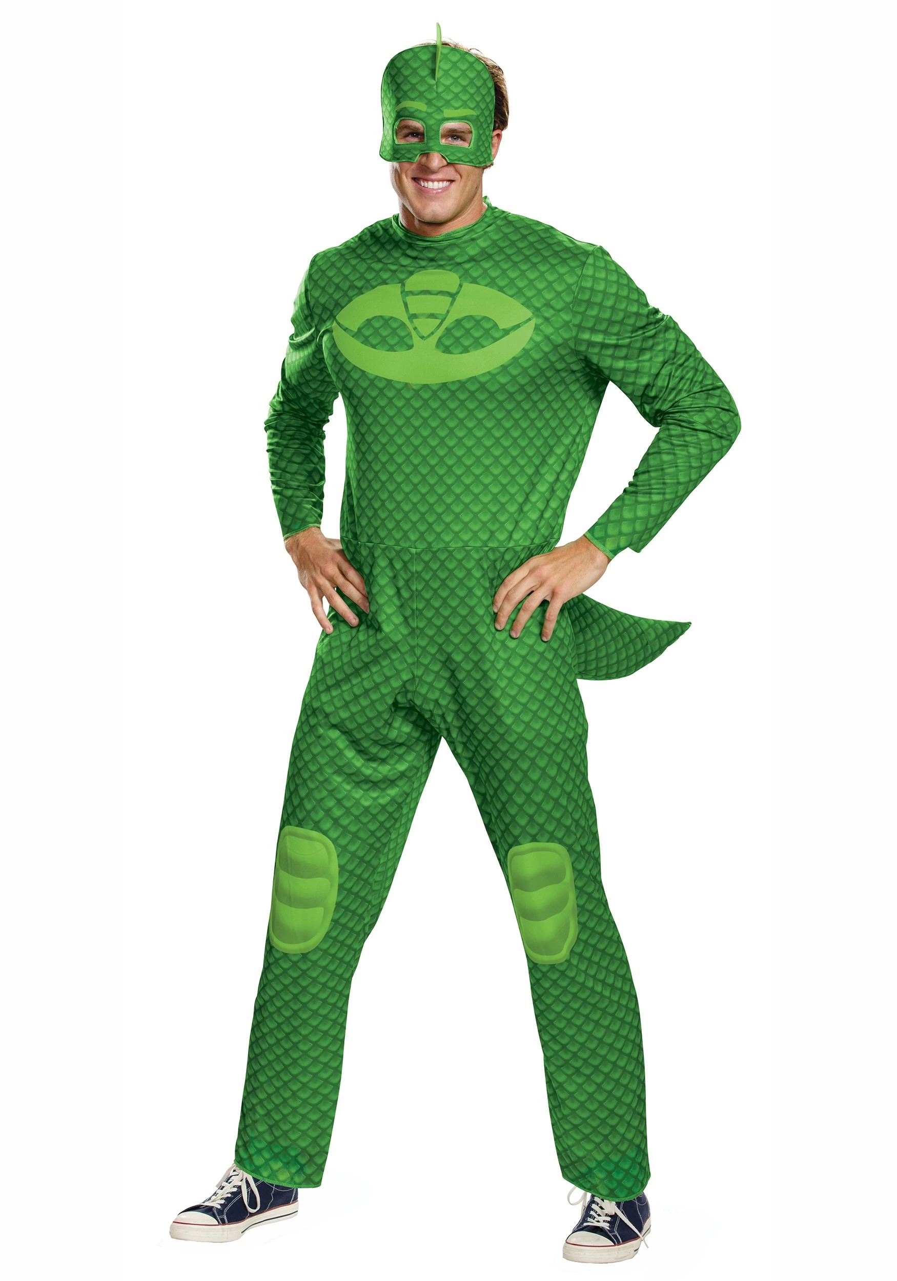 Disguise PJ Masks Adult Gekko Classic Costume 1 Disguise PJ Masks Adult Gekko Classic Costume