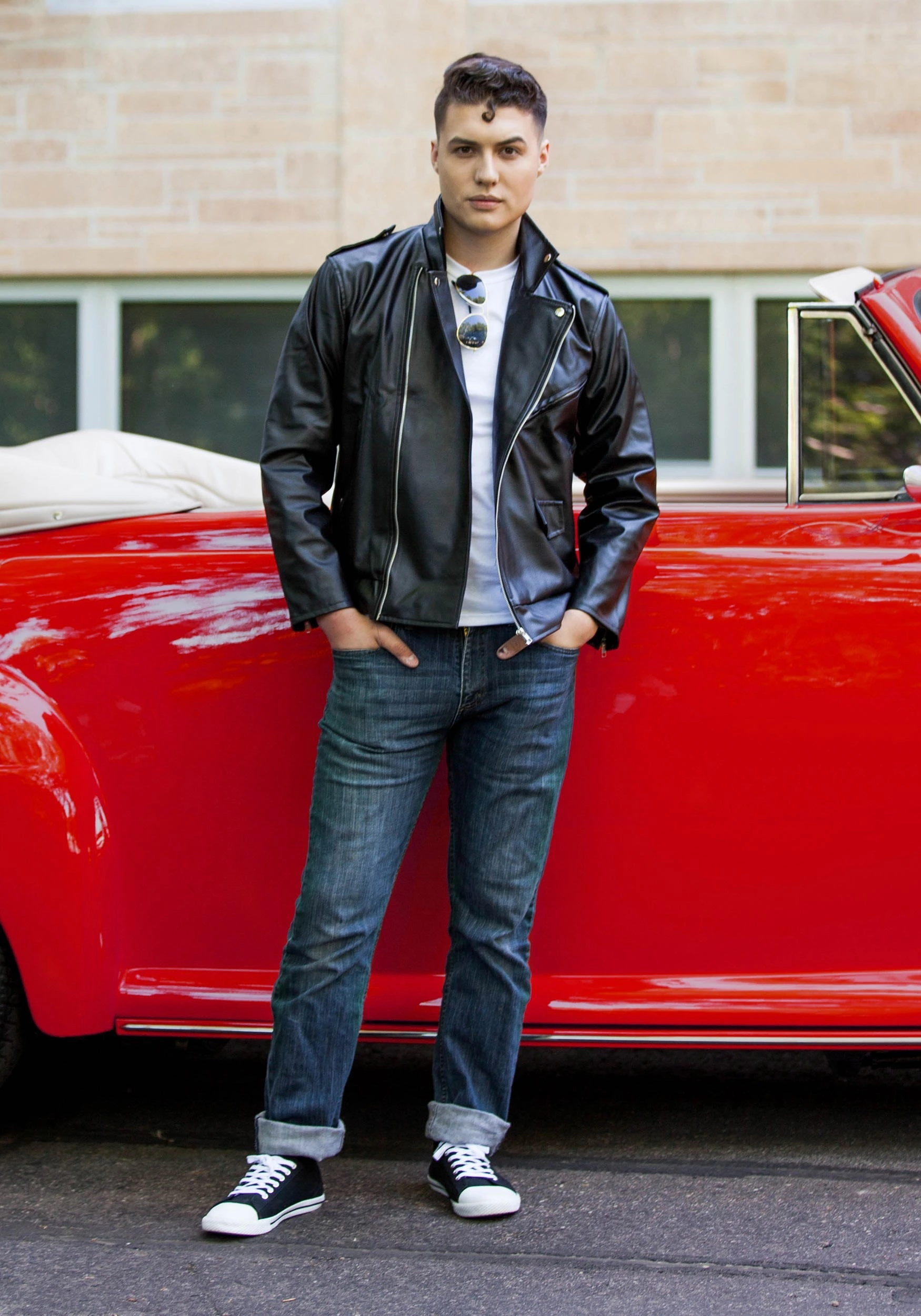 Fun Costumes Plus Size Grease Authentic T-Birds Jacket Costume 2 Fun Costumes Plus Size Grease Authentic T-Birds Jacket Costume - Image 2