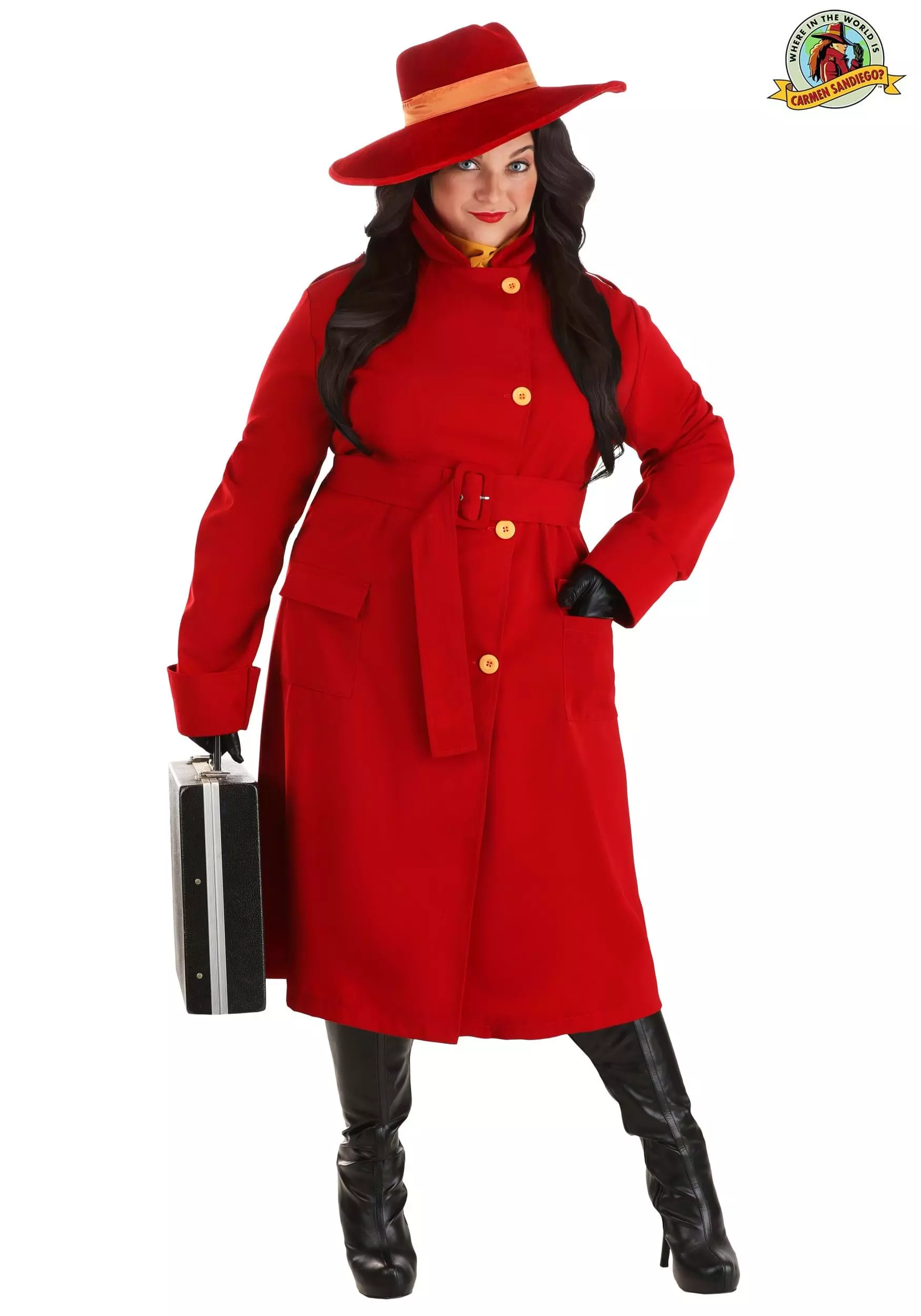 Fun Costumes Plus Size Authentic Carmen Sandiego Costume For Women 1 Fun Costumes Plus Size Authentic Carmen Sandiego Costume For Women