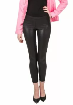 Shangai Jianwuyi Industrial & Commercial Ltd. Plus Size Black Shiny Leggings W/ Faux Front Fly Costume