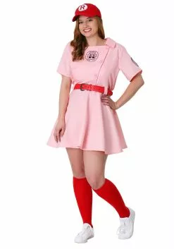 Fun Costumes League Of Their Own Dottie Plus Size Costume 9 Fun Costumes League Of Their Own Dottie Plus Size Costume -Scary Costumes store plus size budget dottie costume alt 2