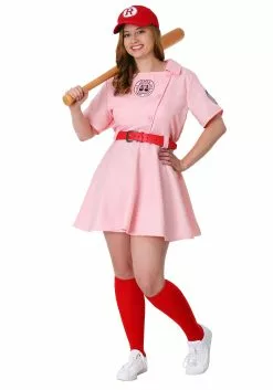 Fun Costumes League Of Their Own Dottie Plus Size Costume 10 Fun Costumes League Of Their Own Dottie Plus Size Costume -Scary Costumes store plus size budget dottie costume alt 3