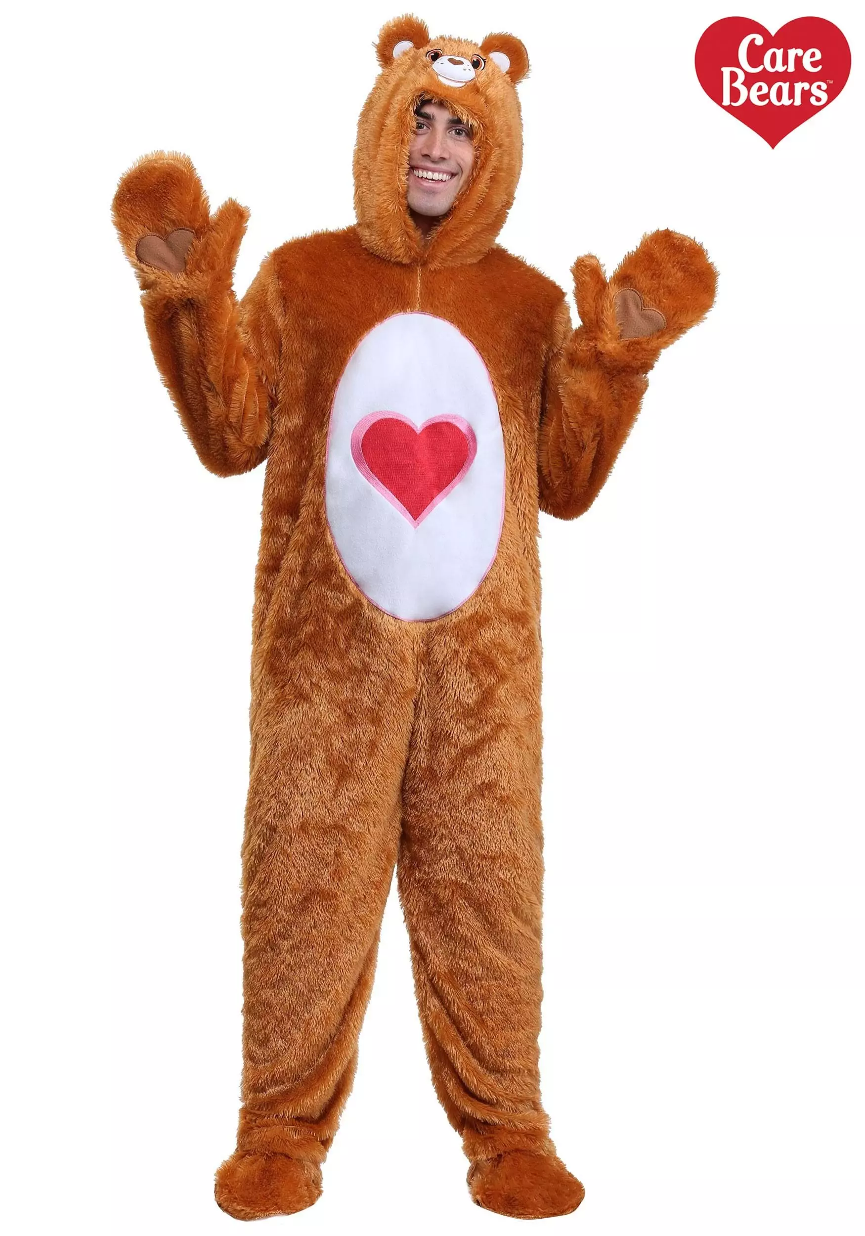 Fun Costumes Adult Plus Size Classic Tenderheart Care Bears Costume 1 Fun Costumes Adult Plus Size Classic Tenderheart Care Bears Costume