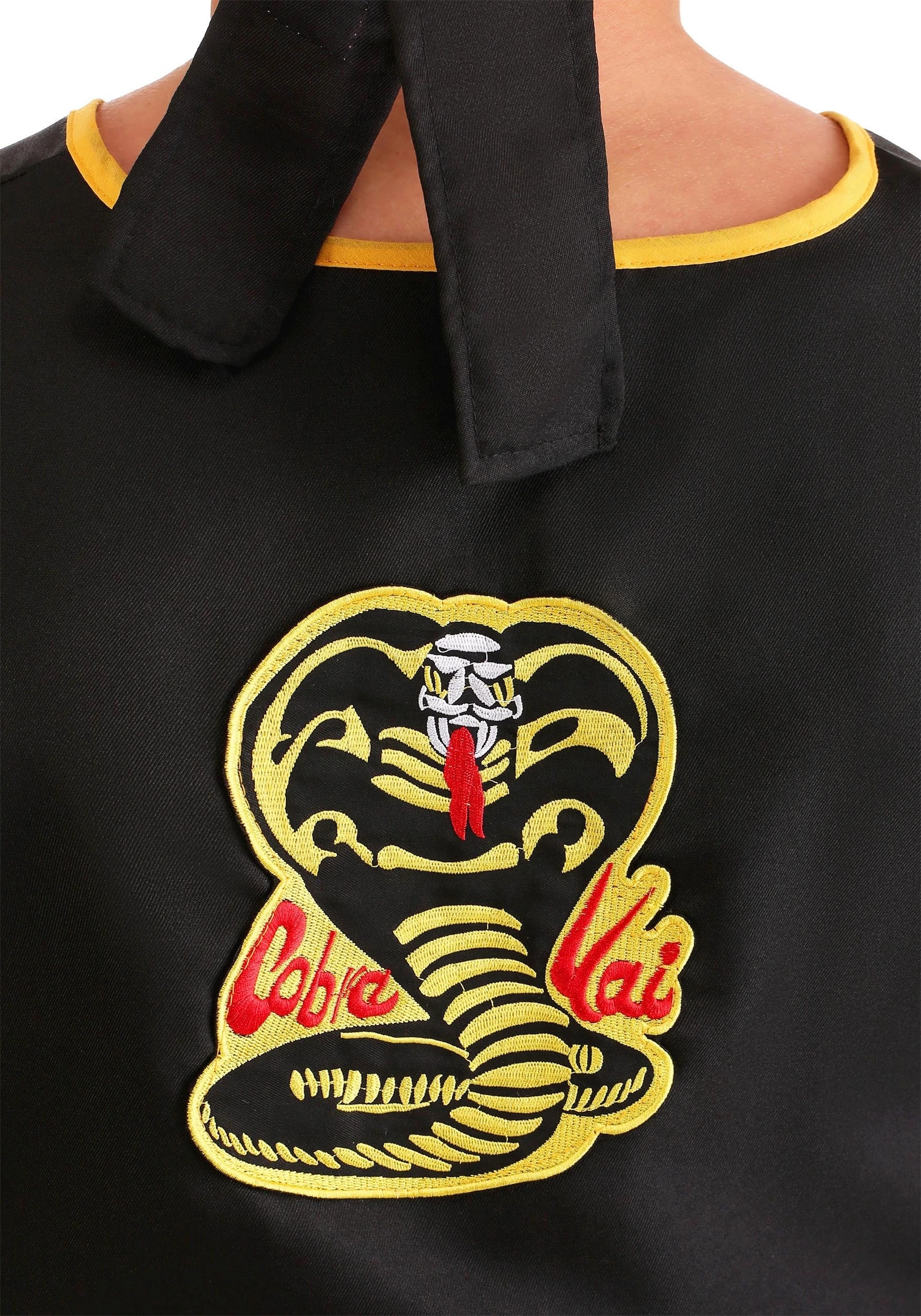 Fun Costumes Plus Size Adult Cobra Kai Costume 4 Fun Costumes Plus Size Adult Cobra Kai Costume - Image 4