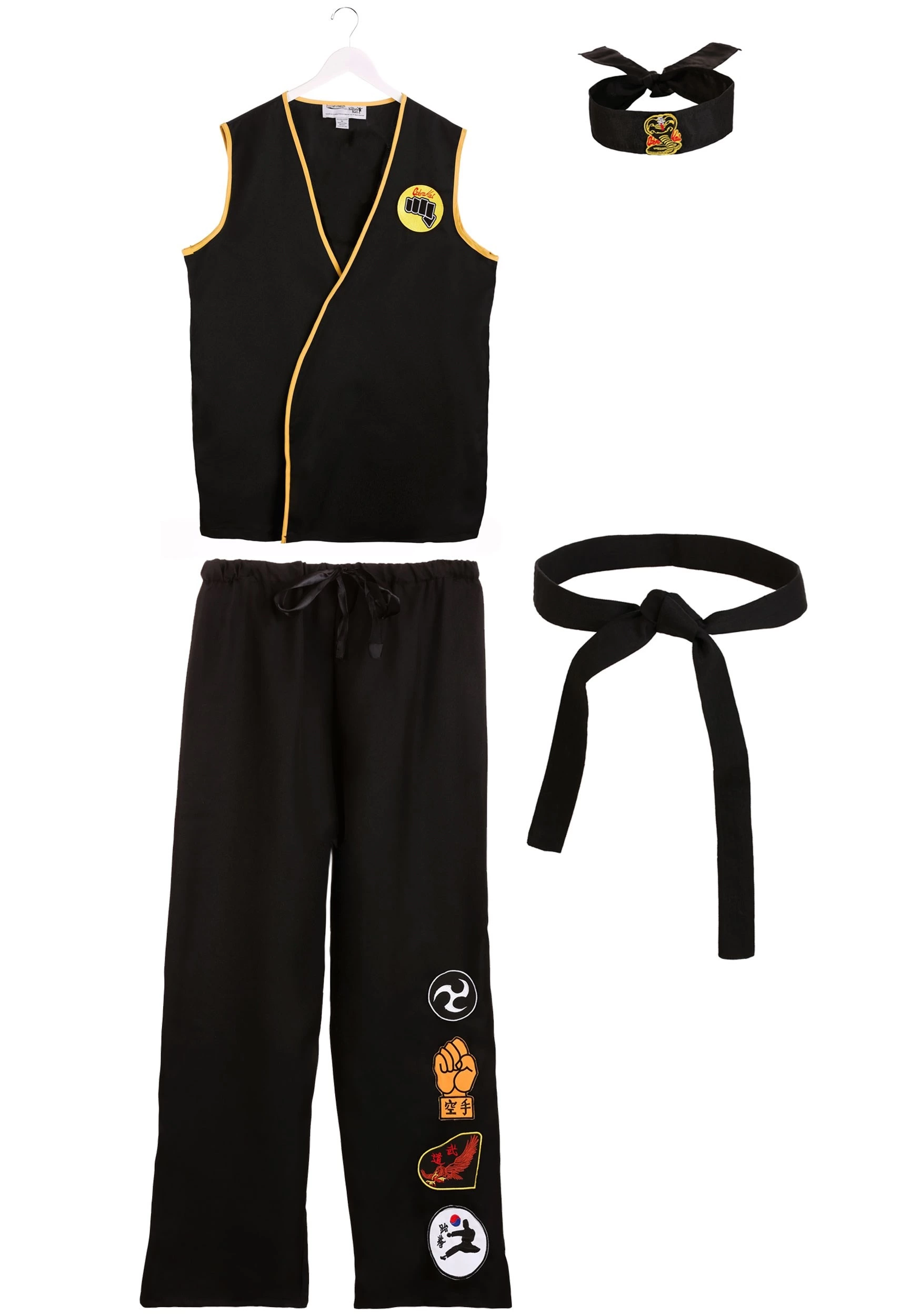 Fun Costumes Plus Size Adult Cobra Kai Costume 10 Fun Costumes Plus Size Adult Cobra Kai Costume - Image 10