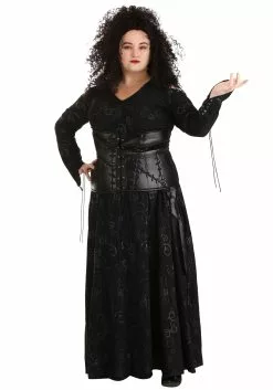 Jerry Leigh Deluxe Harry Potter Bellatrix Plus Size Womens Costume 11 Jerry Leigh Deluxe Harry Potter Bellatrix Plus Size Womens Costume -Scary Costumes store plus size deluxe harry potter bellatrix costume alt 2