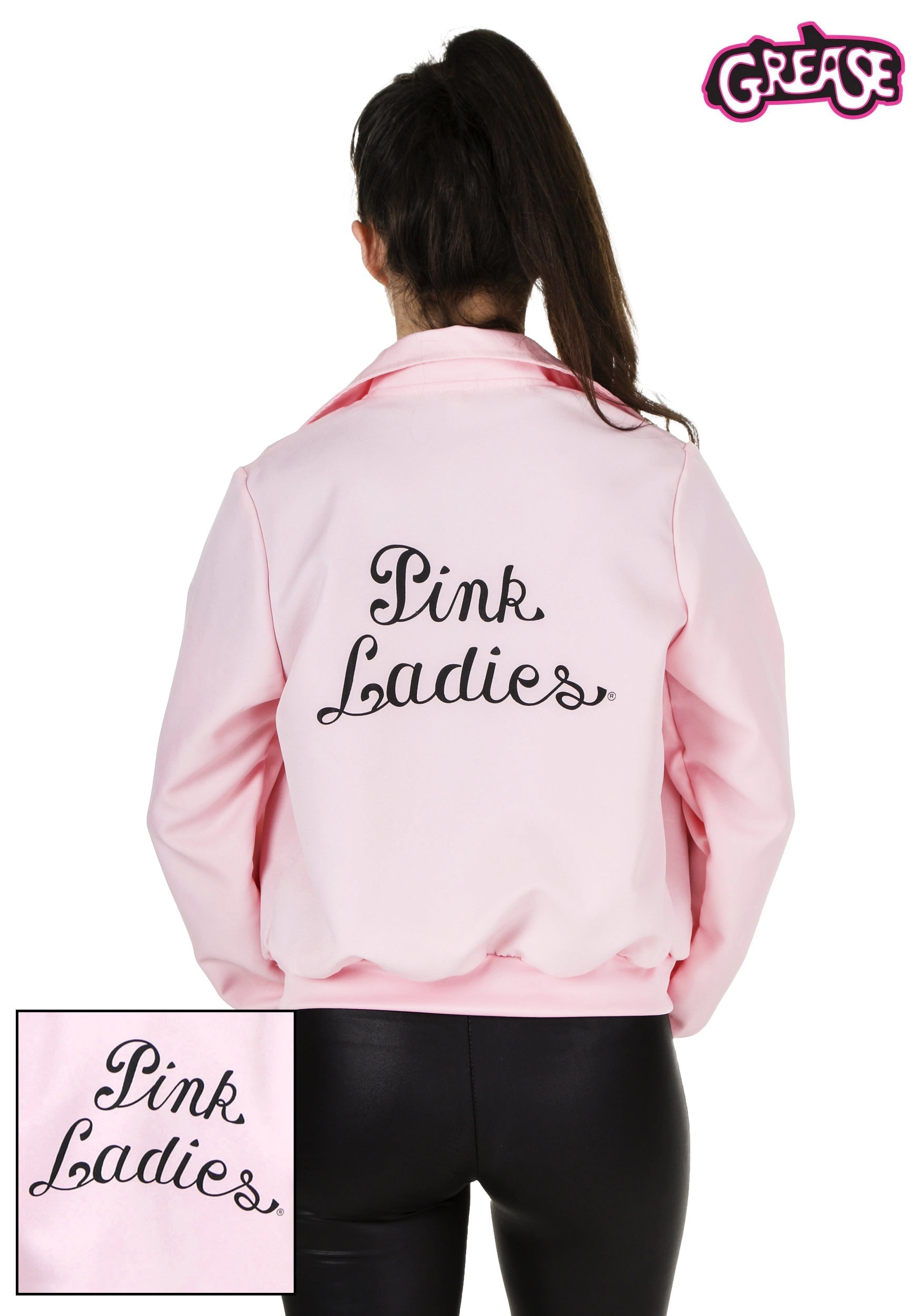 Fun Costumes Plus Size Deluxe Pink Ladies Jacket Costume 2 Fun Costumes Plus Size Deluxe Pink Ladies Jacket Costume - Image 2