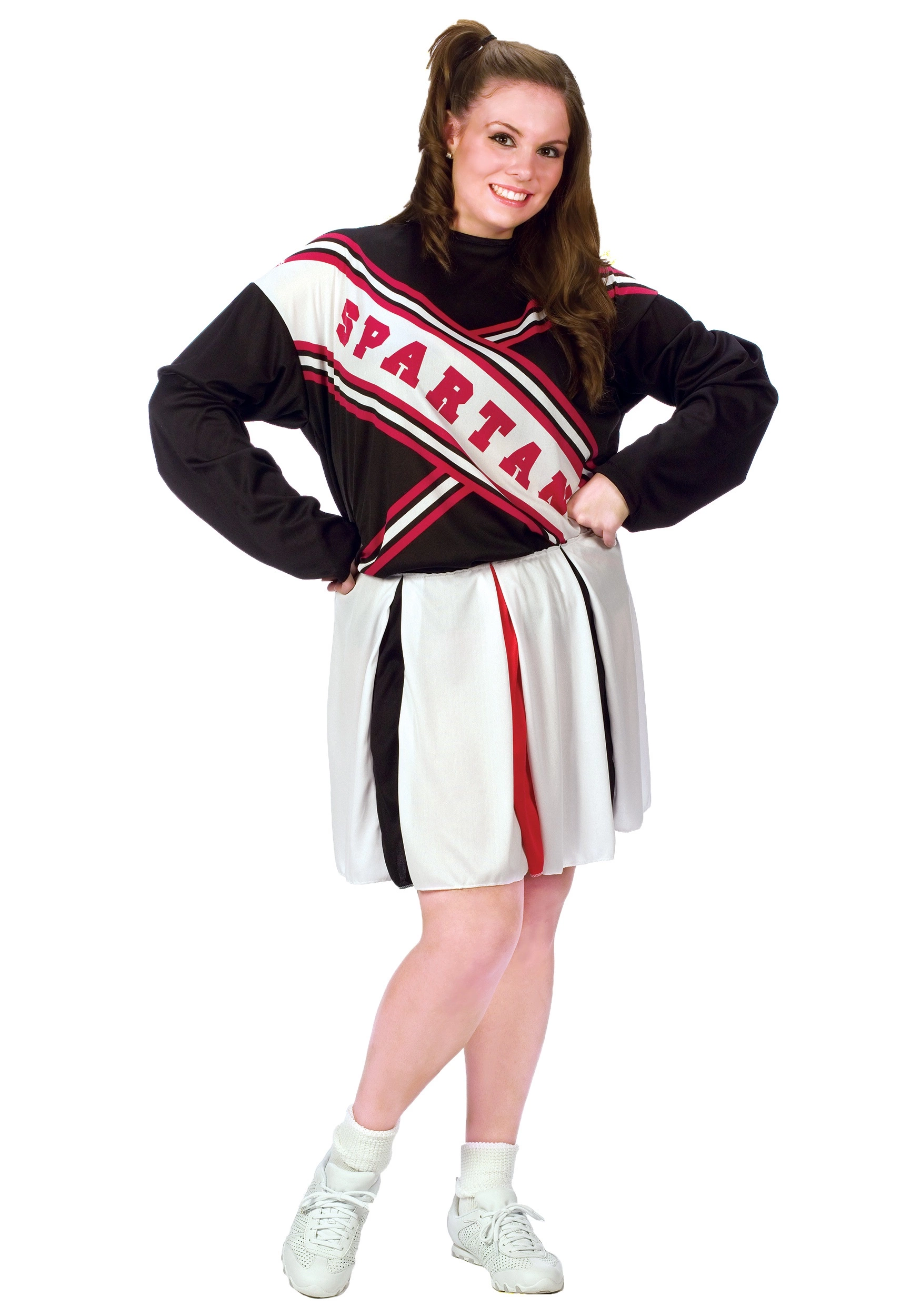Fun World Plus Size Female Spartan Cheerleader Costume 1 Fun World Plus Size Female Spartan Cheerleader Costume