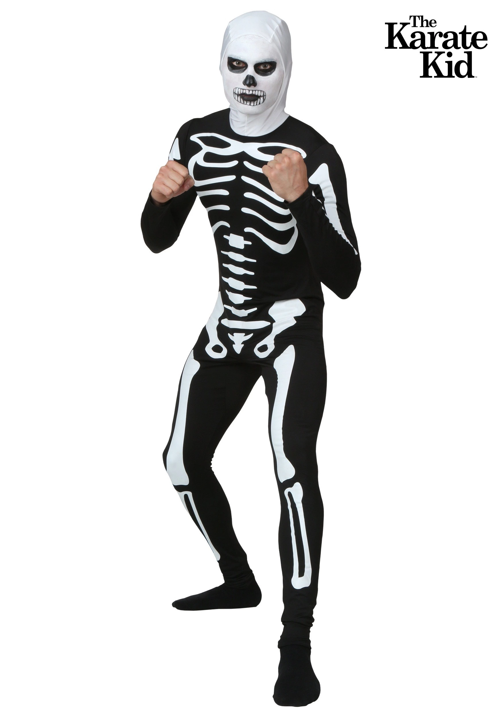 Fun Costumes Plus Size Adult Karate Kid Skeleton Suit Costume 1 Fun Costumes Plus Size Adult Karate Kid Skeleton Suit Costume