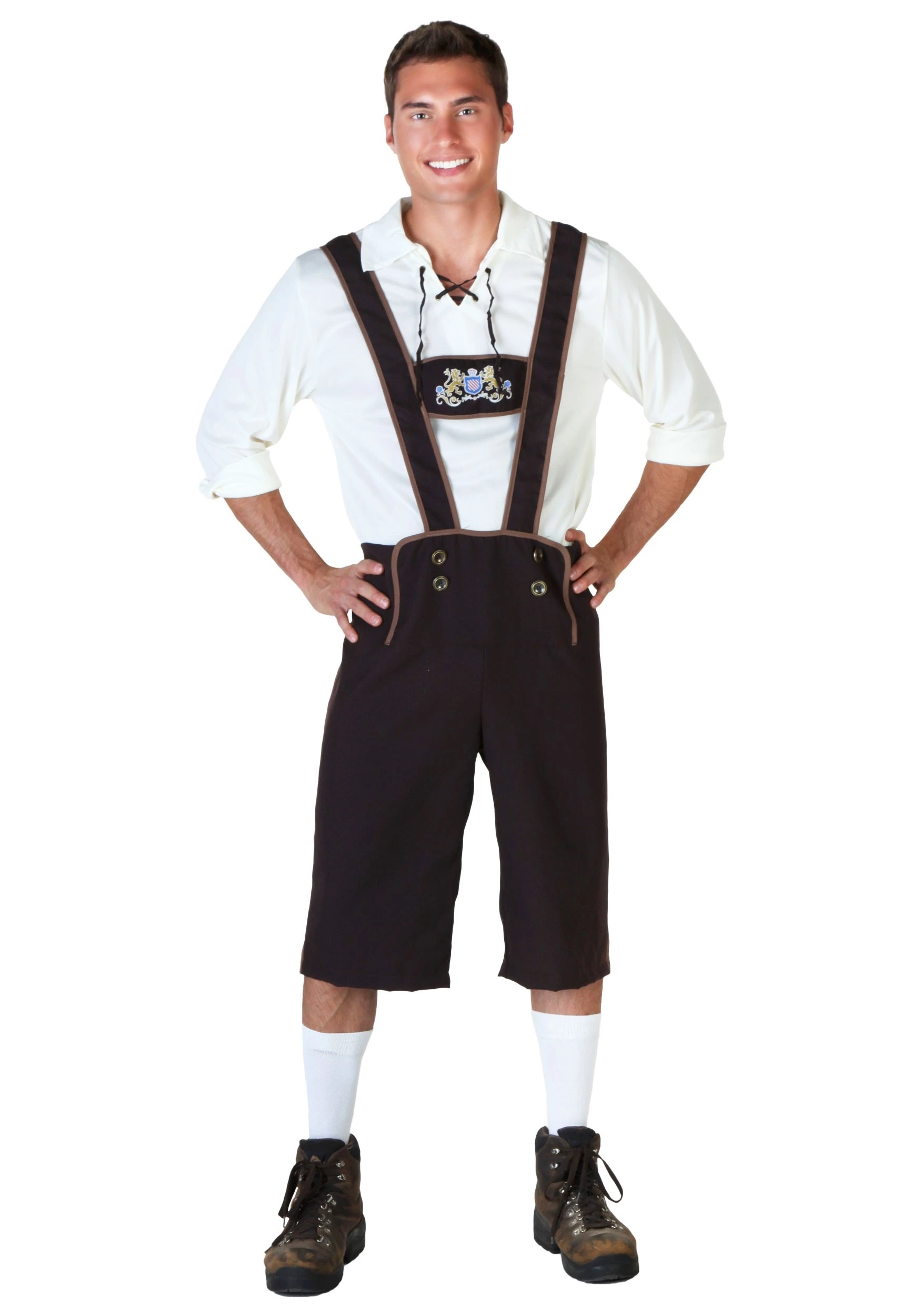 Fun Costumes Plus Size Lederhosen Costume 1 Fun Costumes Plus Size Lederhosen Costume