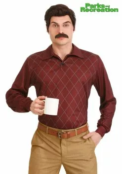 Partytime Costume & Lingerie (Yiwu) Factory Parks And Recreation Plus Size Ron Swanson Costume