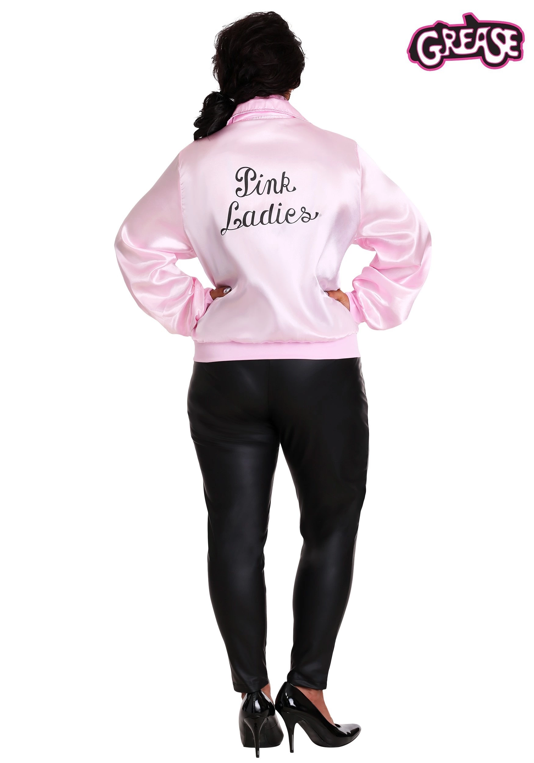 Fun Costumes Grease Plus Size Pink Ladies Costume Jacket 2 Fun Costumes Grease Plus Size Pink Ladies Costume Jacket - Image 2
