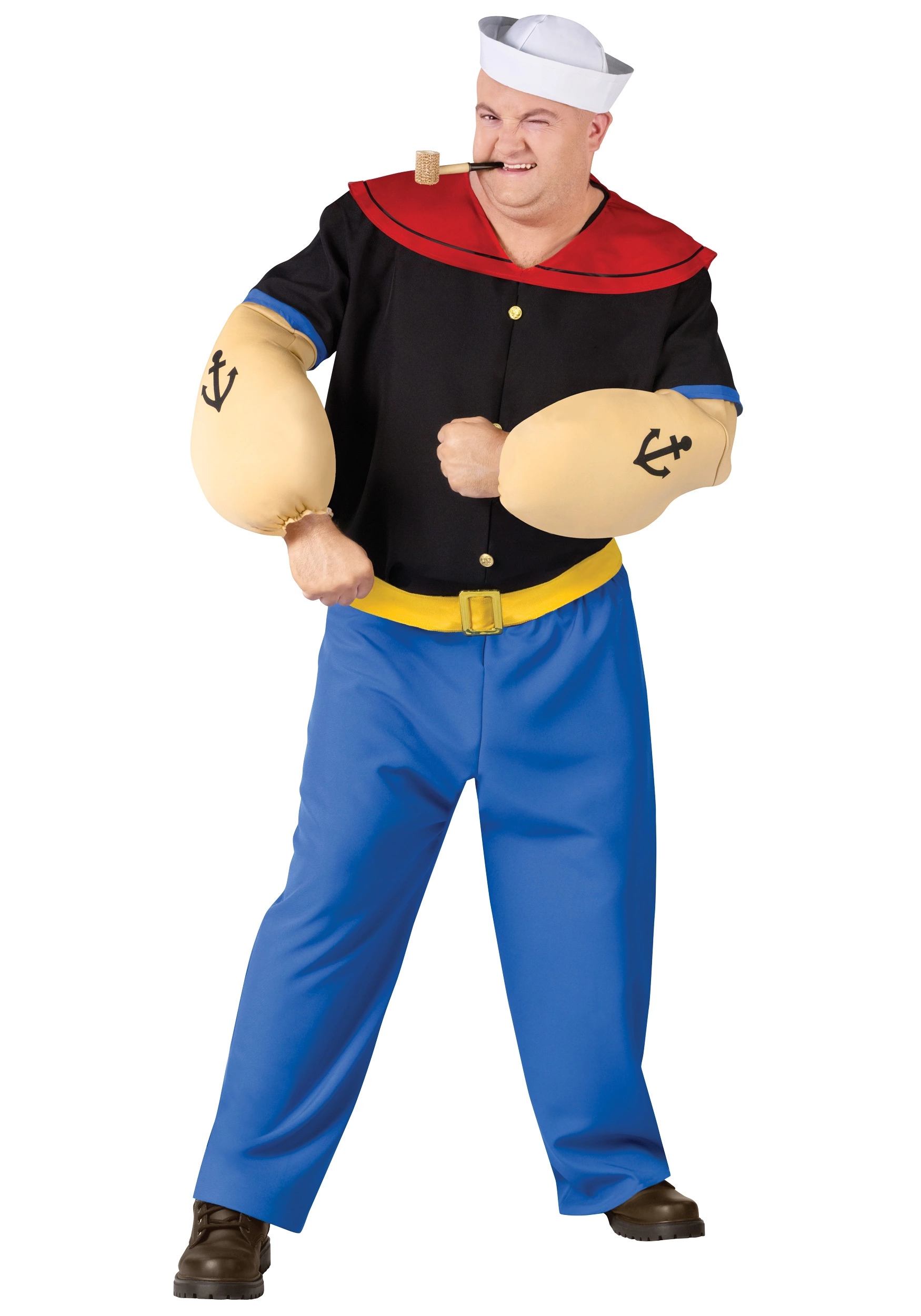 Fun World Plus Size Popeye Costume 1 Fun World Plus Size Popeye Costume
