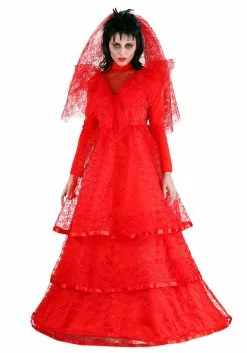 Fun Costumes Red Plus Size Gothic Wedding Dress Costume