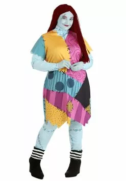 Armada Plus Size Deluxe Nightmare Before Christmas Sally Costume 12 Armada Plus Size Deluxe Nightmare Before Christmas Sally Costume -Scary Costumes store plus size sally costume alt 2