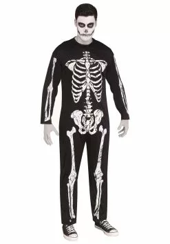 Fun World Plus Size Scary Skeleton Costume