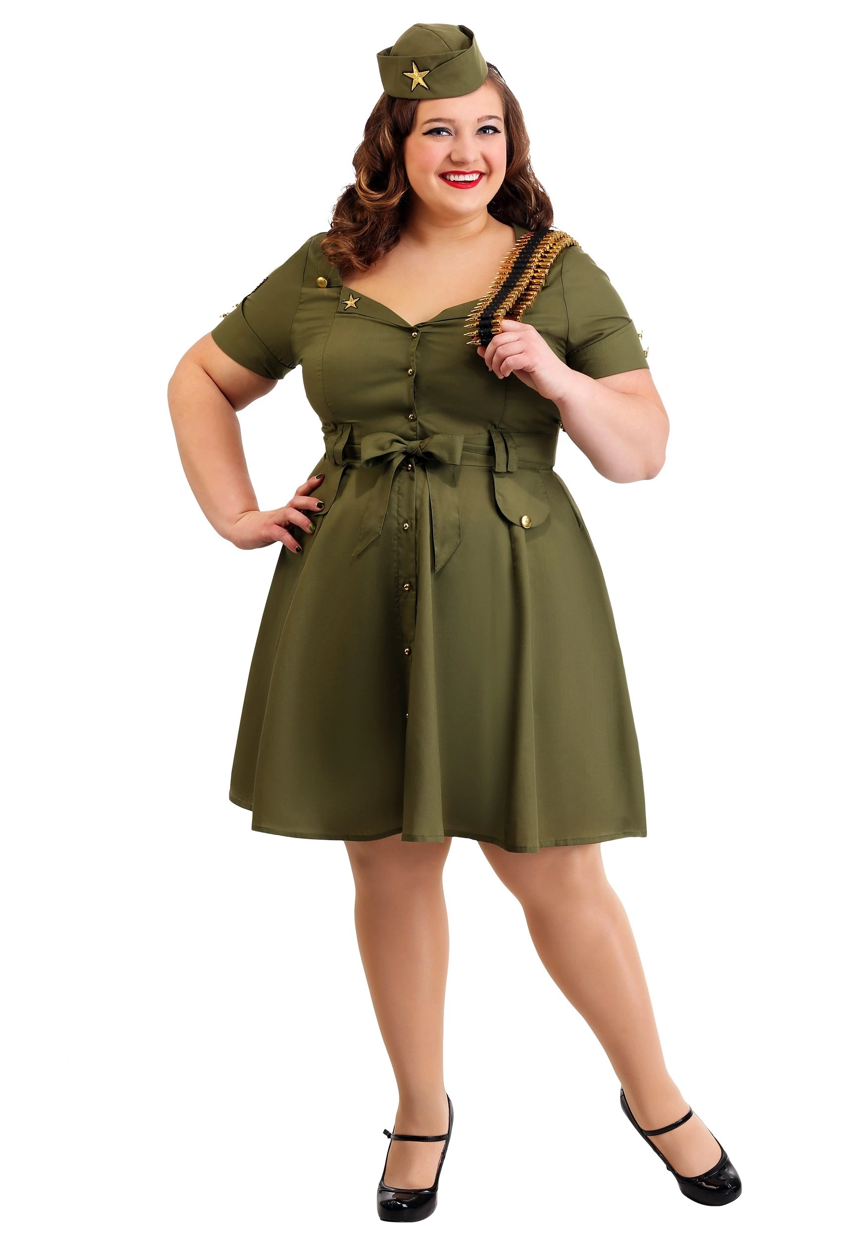 Fun Costumes Women's Plus Size Vintage Combat Cutie 1 Fun Costumes Women's Plus Size Vintage Combat Cutie