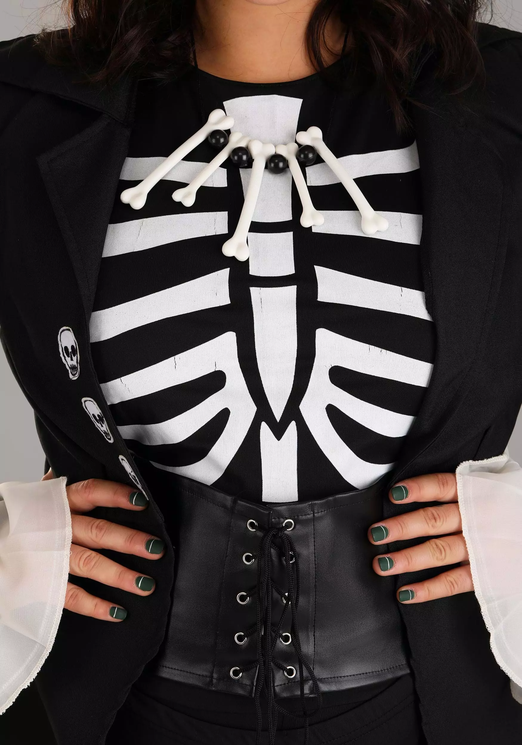 Fun Costumes Plus Size Ladies Voodoo Skeleton Costume 3 Fun Costumes Plus Size Ladies Voodoo Skeleton Costume - Image 3