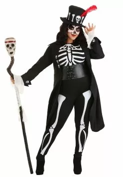 Fun Costumes Plus Size Ladies Voodoo Skeleton Costume