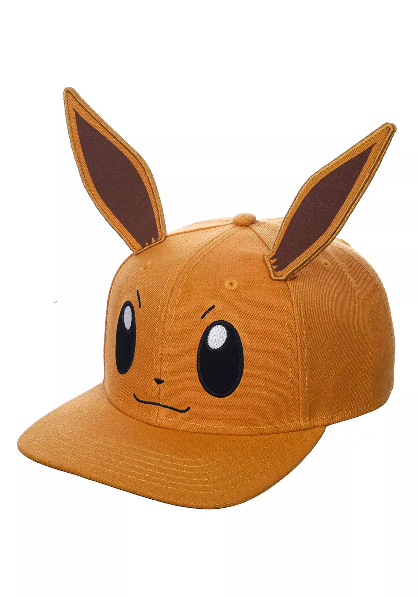 Bioworld Merchandising / Independent Sales Pokemon 3D Cosplay Eevee Pre-Curved Snapback Hat 2 Bioworld Merchandising / Independent Sales Pokemon 3D Cosplay Eevee Pre-Curved Snapback Hat - Image 2
