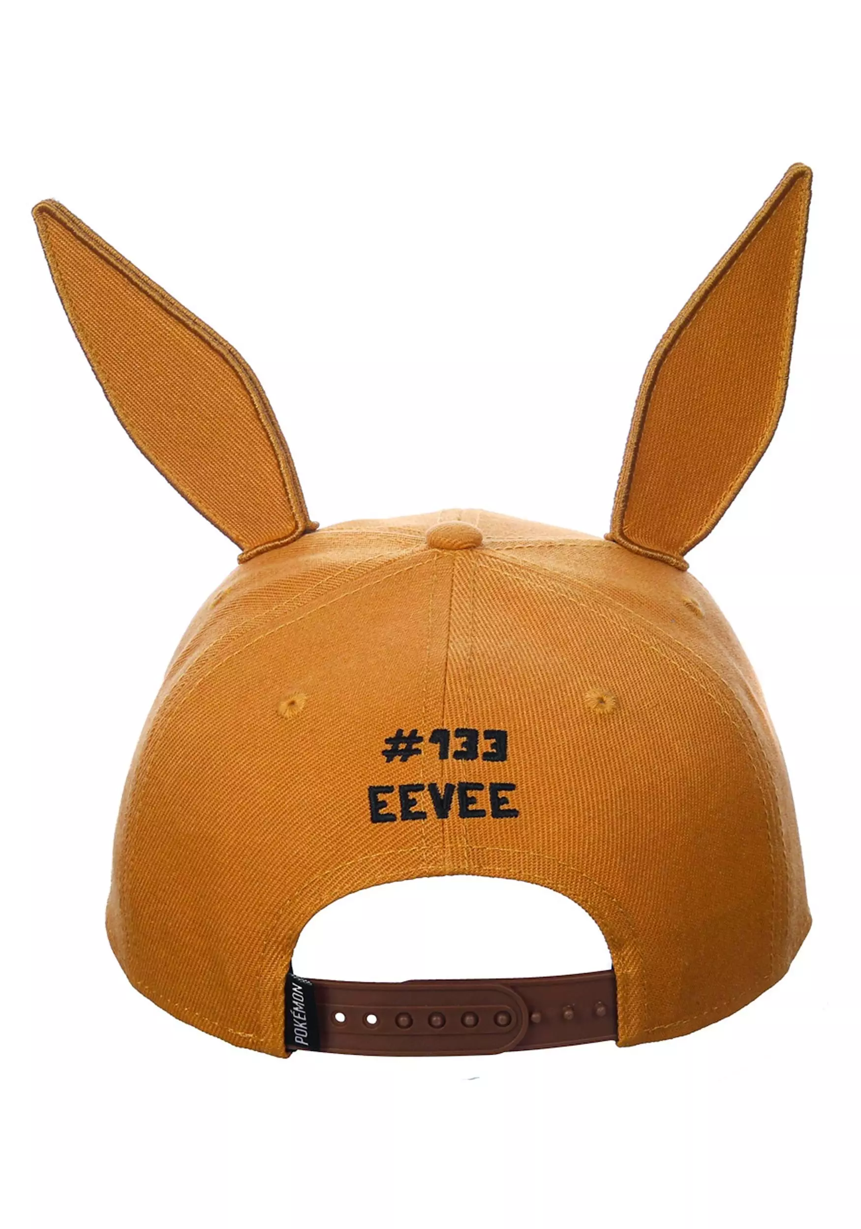 Bioworld Merchandising / Independent Sales Pokemon 3D Cosplay Eevee Pre-Curved Snapback Hat 3 Bioworld Merchandising / Independent Sales Pokemon 3D Cosplay Eevee Pre-Curved Snapback Hat - Image 3