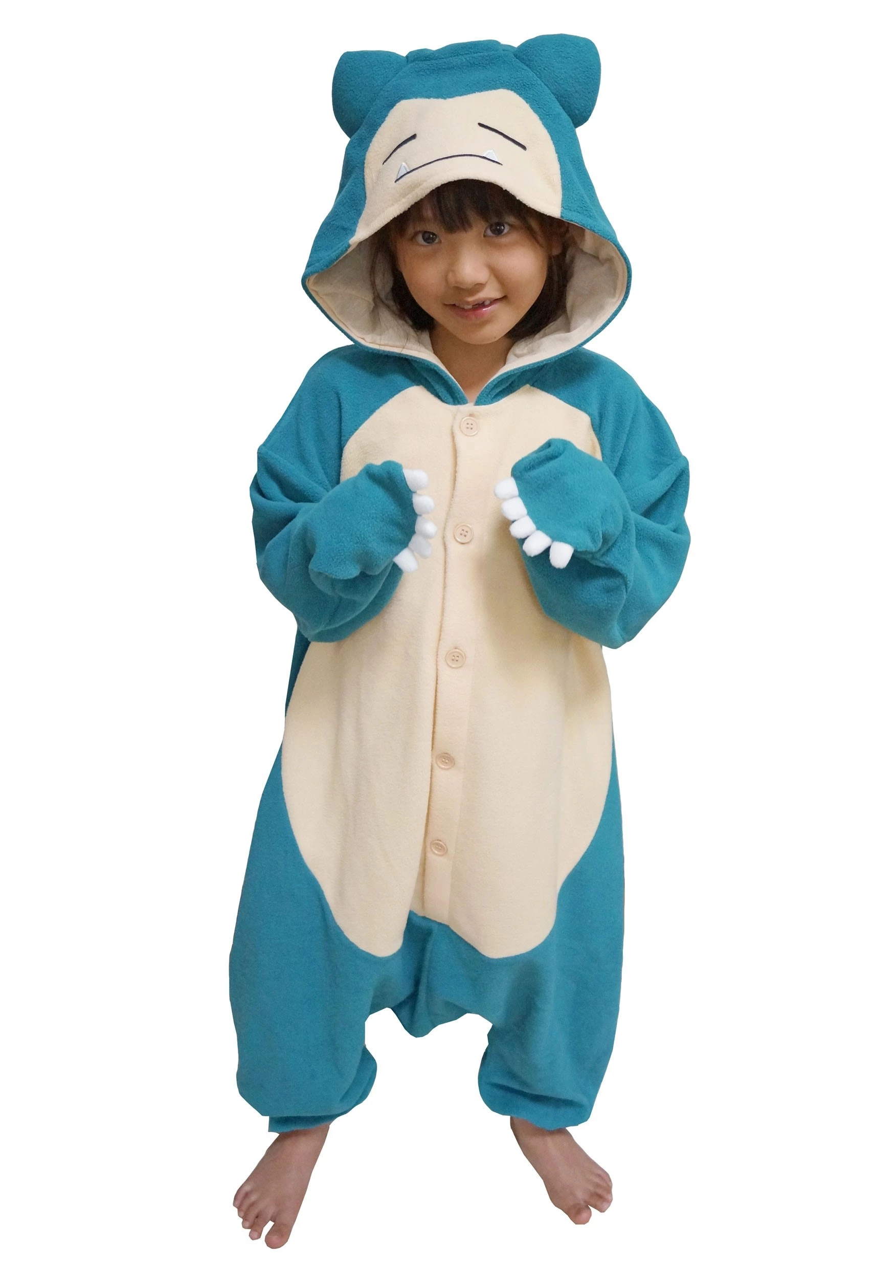 Sazac Kid's Pokémon Snorlax Kigurumi Costume 1 Sazac Kid's Pokémon Snorlax Kigurumi Costume