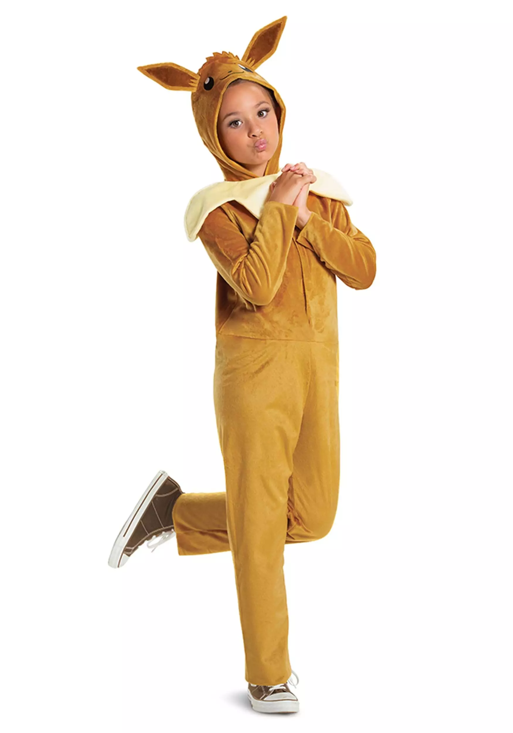 Disguise Kid's Pokémon Eevee Hooded Jumpsuit Classic Costume 3 Disguise Kid's Pokémon Eevee Hooded Jumpsuit Classic Costume - Image 3